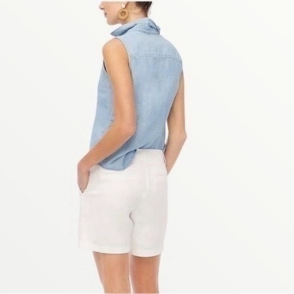 Carole Little white, 8 inch inseam shorts